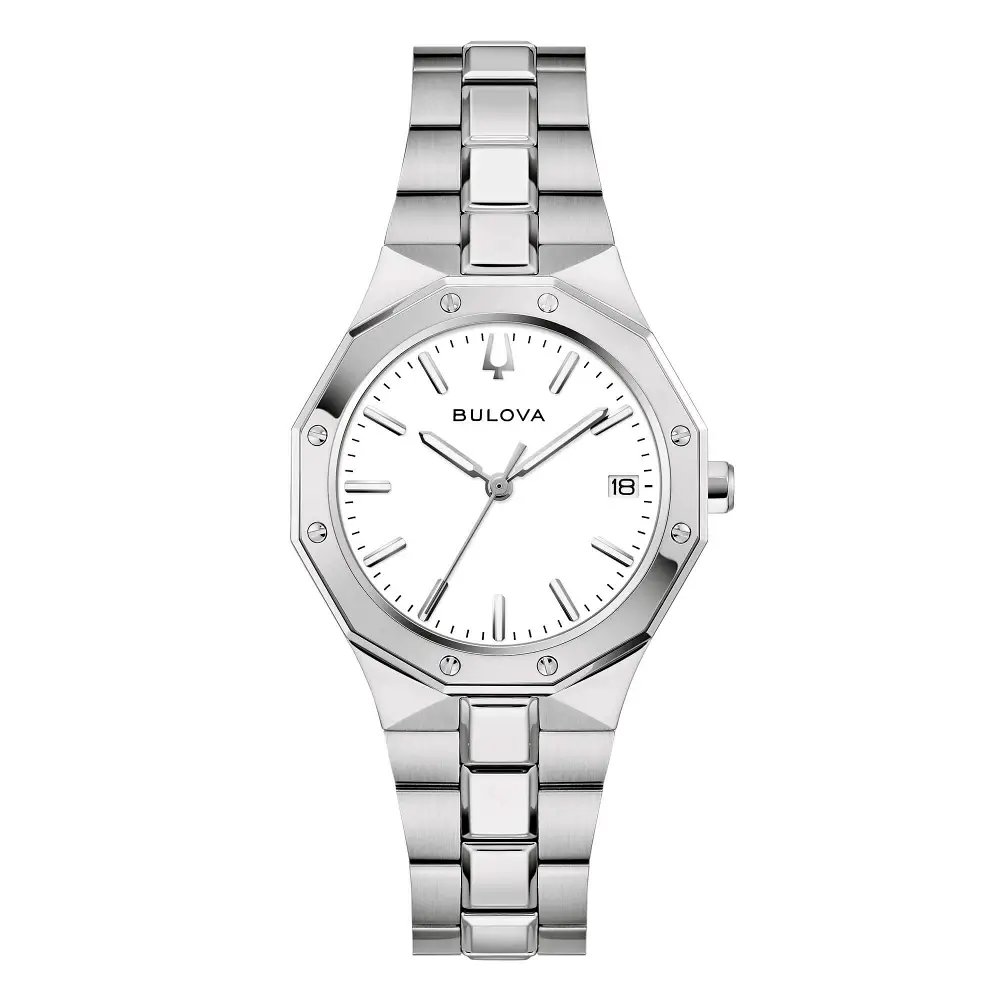 bulova octagon lady bianco