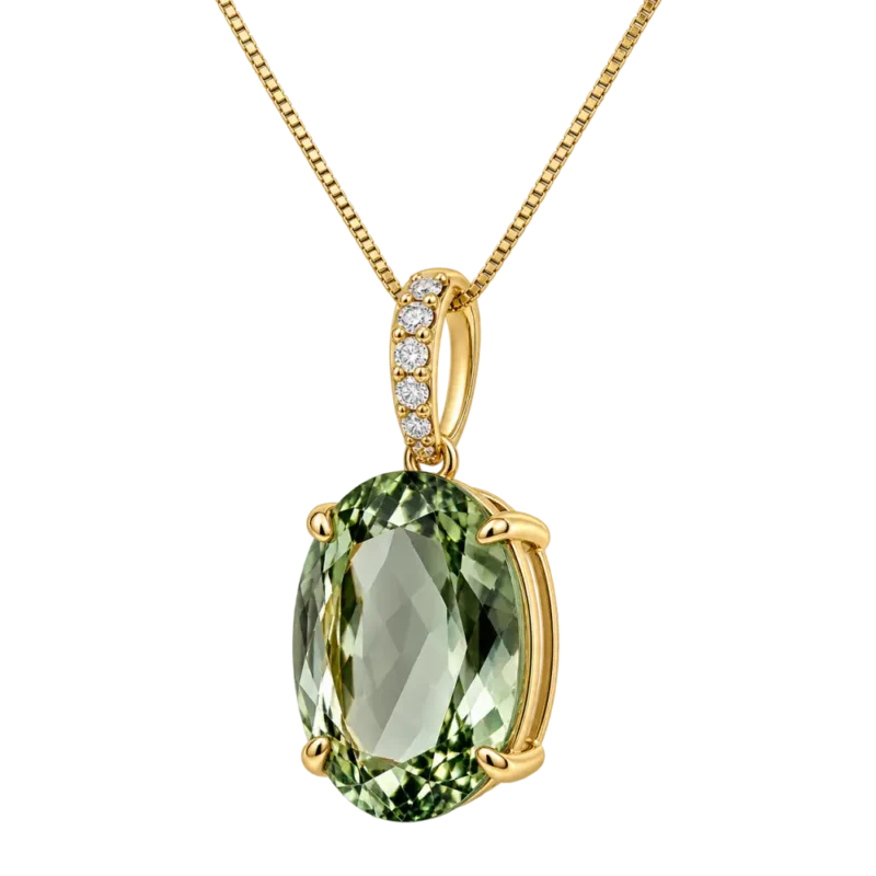 co79 collana/pendente ametista green