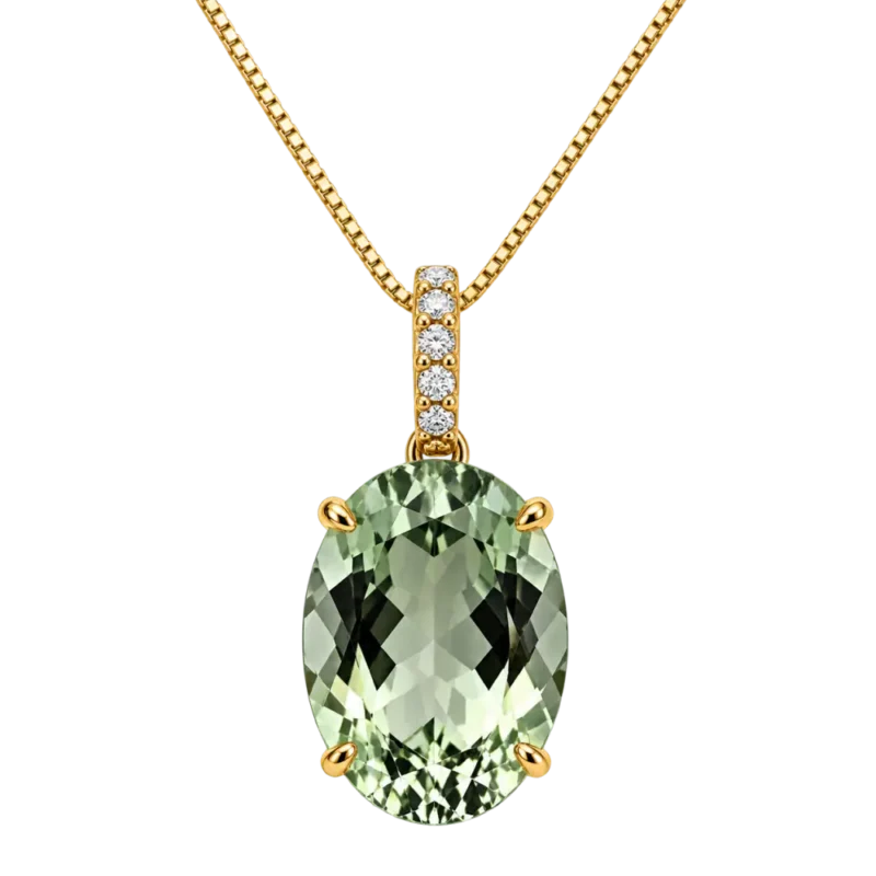 co79 collana/pendente ametista green